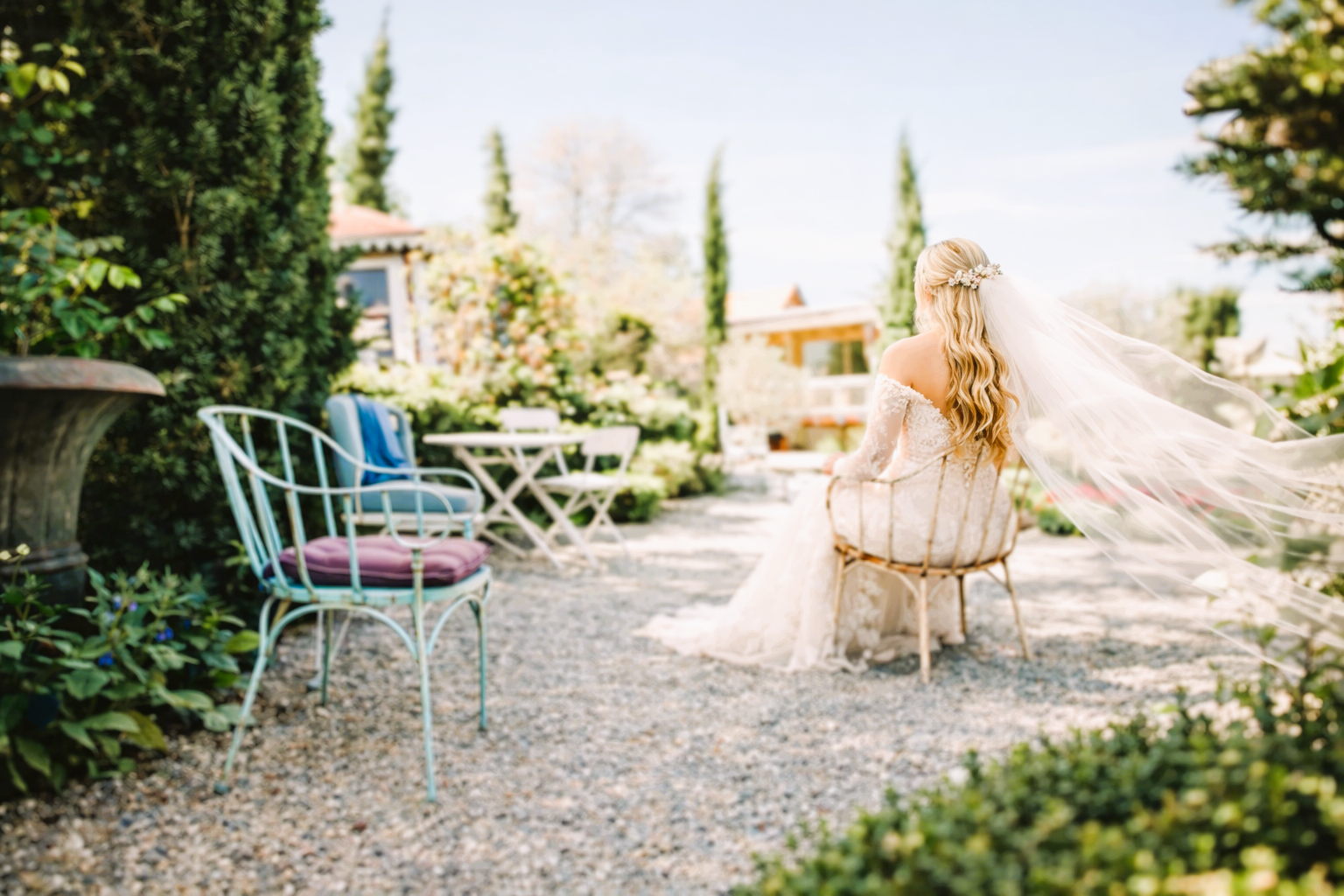 Trauung im original Zimmer Korallenriff Muschelkalk Garten Polz Inspiration Braut