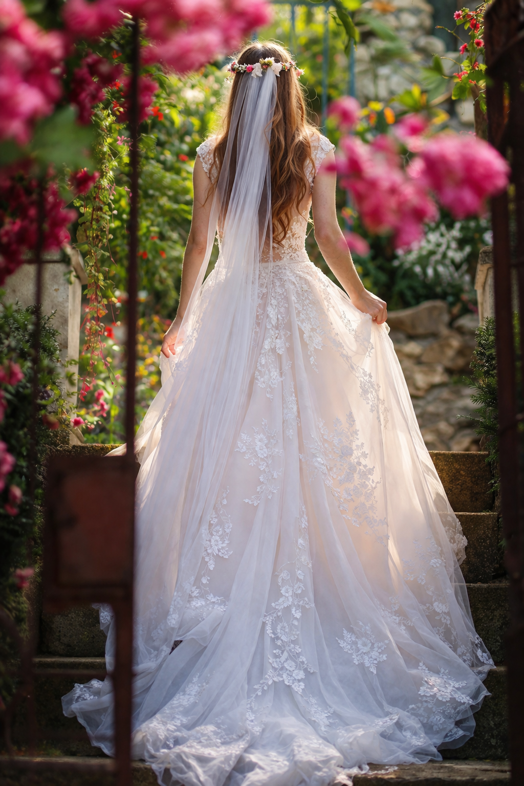 Braut Im Garten Polz